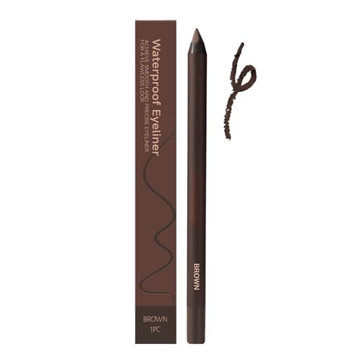 Smudge Proof Eye Liner, 2 in 1 Waterproof Pencil, 24 Stunden lang anhaltendes Make-up, Smooth Application, Sharpenable Tip, ideal für Damen, Mädchen, Reisen, Routine von Mimoqk