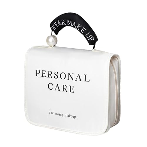Water-Resistant Travel Toiletry Bag Women | Foldable Makeup Toiletry Organizer | Compartmented Cosmetic Jewelry Travel Bag | Travel Toiletry Bag Multiple Compartments for Cosmetics and Jewelry von Mimoqk