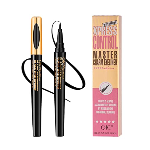 Mimore Flüssiger Eyeliner, Wasserdichter Präzisions-Miniatur-Eyeliner, schnell trocknend, langlebig Intensiver schwarzer Liquid Liner - Der 24-Stunden-Pen von Mimore