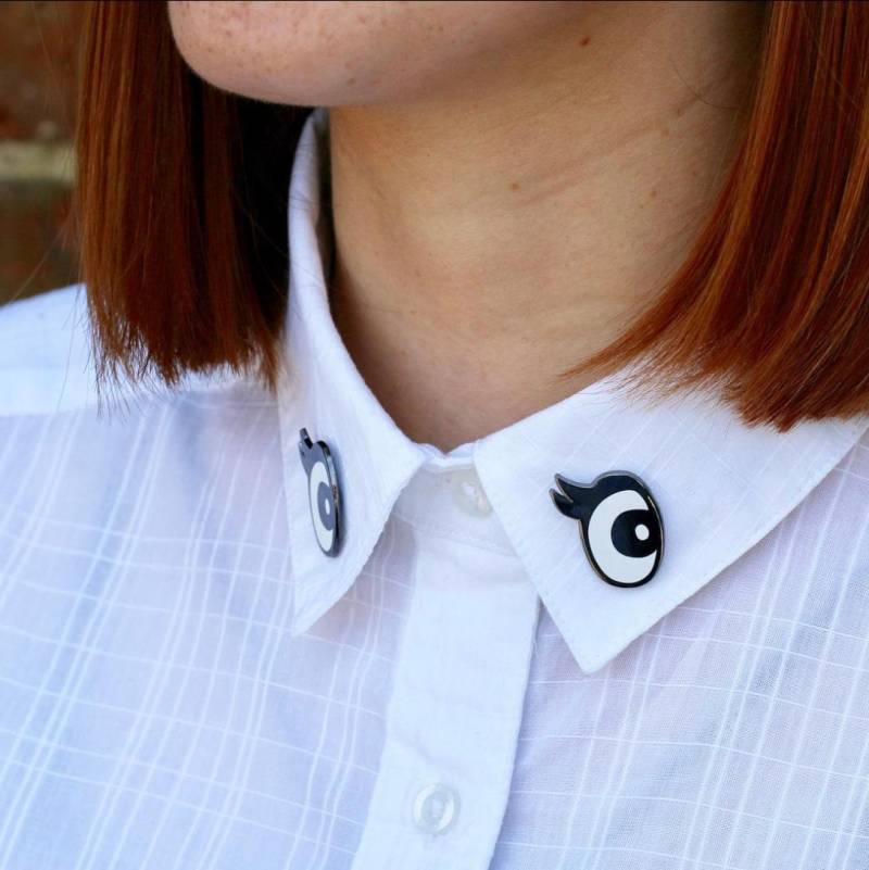 Augenpaar Emaille Pins von MimsAndFamily