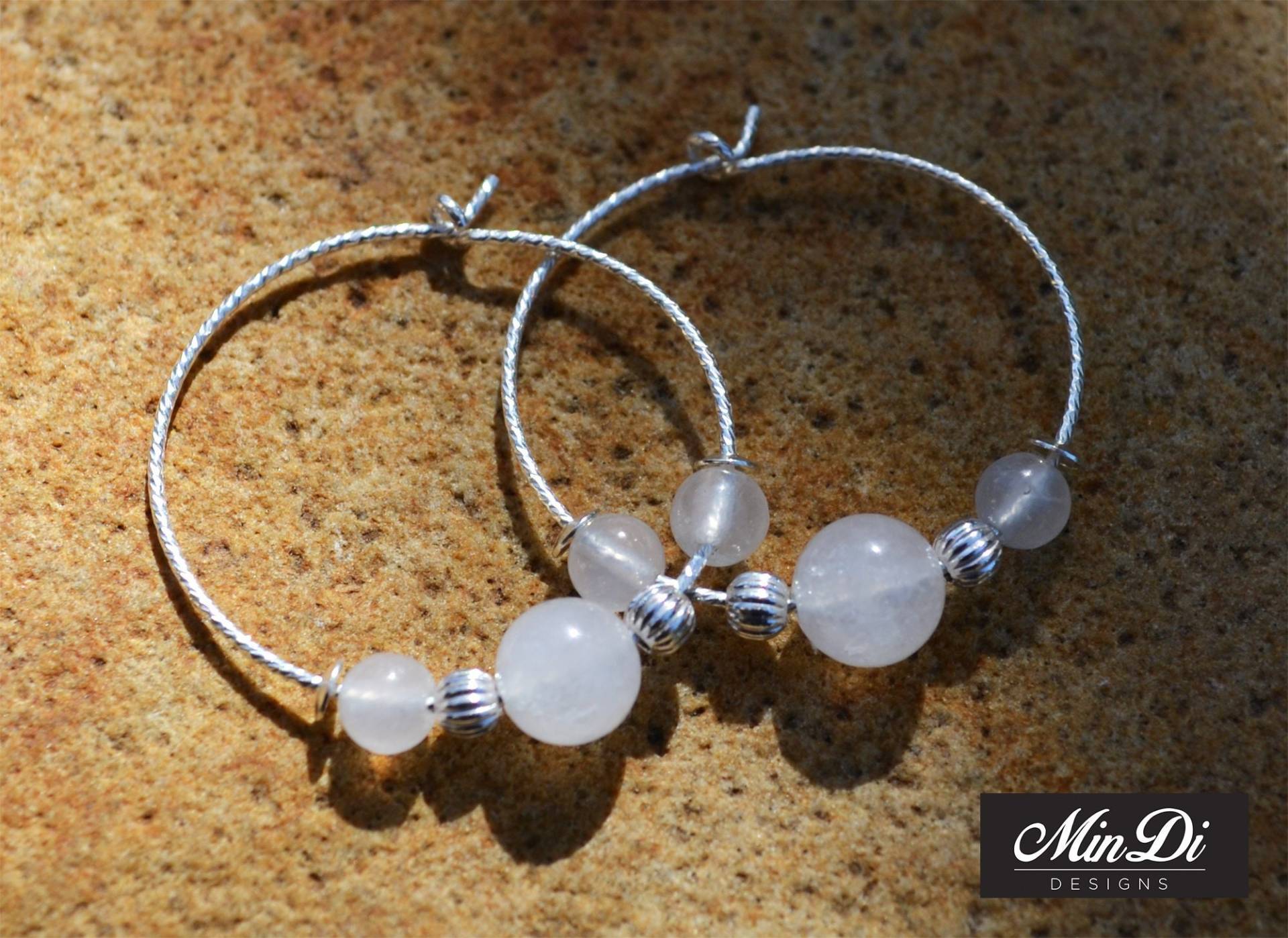 Ohrringe, Paar Handgefertigte Ohrringe Mit Sterling Silber & Jade Ohrringe, Paar Handgefertigte Ohrringe Mit Sterling Silber & Jade von MinDiDesign