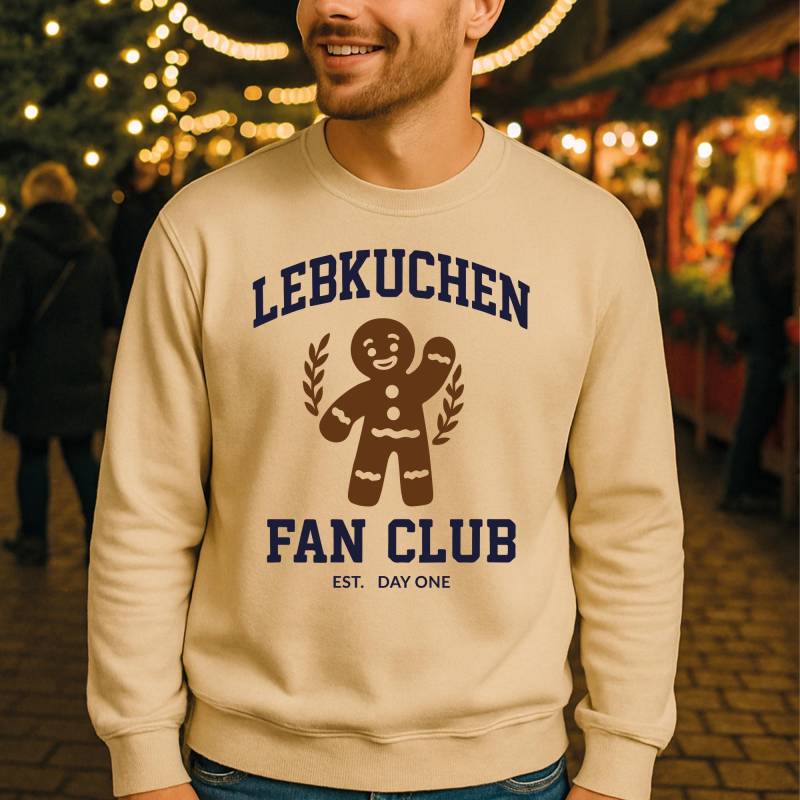 Lebkuchen Fan Club Sweater - Gingerbread Pullover Weihnachten Xmas Unisex Witziges Weihnachtsgeschenk Est Day One von MinaLematoStudios