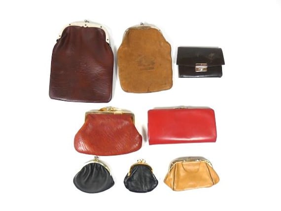 1 Vintage Braun Oder Beige Geldbörse Abendkleid Tasche Clutch Brieftasche von MinasTreasureChest