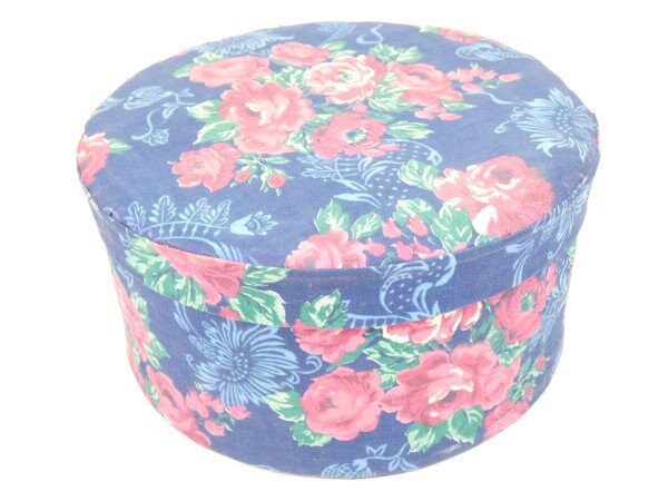 Rote Rosen Vintage Schmuck Box Dekorative Stoff Organizer Blumen Lagerung von MinasTreasureChest