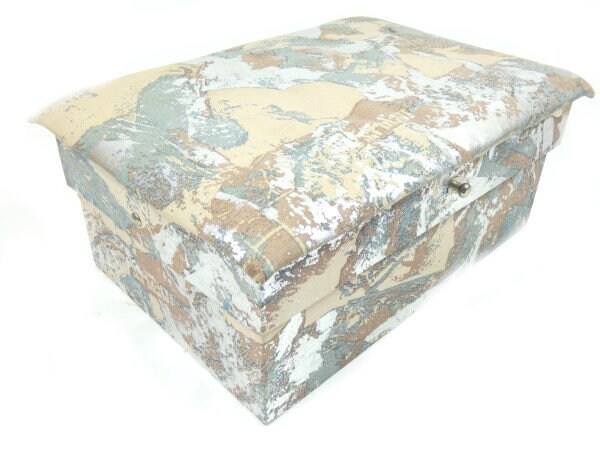 Vintage 80Er Jahre Stil Schmuck Box Dekorative Stoff Organizer Blumen Lagerung von MinasTreasureChest