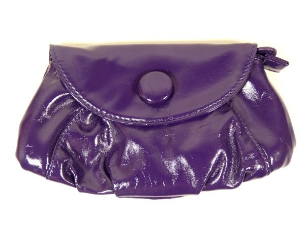 Vintage Lila Lack Abend Geldbörse Kleid Tasche Make-Up Kosmetiktasche Kupplung von MinasTreasureChest