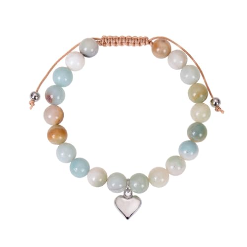 Mincloss Naturstein Perlenarmband mit Herz,Geburtstagsgeschenk für Mädchen, Naturstein Herz Armband Geschenke zum Geburtstag Graduierung Geschenk für Tochter Enkelin Nichte Mincloss Naturstein Perlenarmband mit Herz,Geburtstagsgeschenk für Mädchen, Naturstein Herz Armband Geschenke zum Geburtstag Graduierung Geschenk für Tochter Enkelin Nichte von Mincloss