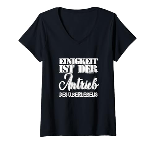 Damen DER GEIST LENKT DEN KÖRPER UND ER GEHORCHT DER GEIST T-Shirt mit V-Ausschnitt Damen DER GEIST LENKT DEN KÖRPER UND ER GEHORCHT DER GEIST T-Shirt mit V-Ausschnitt von Mind Der Geist Und Directs Commands Itself Finds