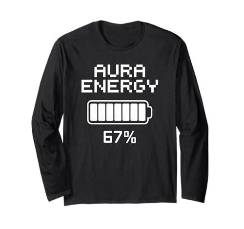 Lustig Aura Energie Spruch Spirituelle Kraft Level 67 Frauen Männer Langarmshirt Lustig Aura Energie Spruch Spirituelle Kraft Level 67 Frauen Männer Langarmshirt von Mindfulness Meditation Vibes Zen Cosmic Humor