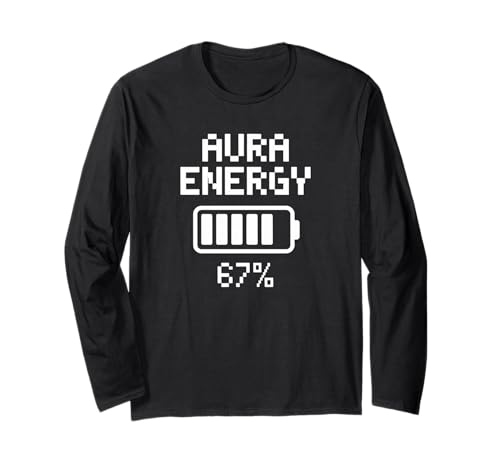 Lustig Aura Energie Spruch Spirituelle Kraft Level 67 Frauen Männer Langarmshirt Lustig Aura Energie Spruch Spirituelle Kraft Level 67 Frauen Männer Langarmshirt von Mindfulness Meditation Vibes Zen Cosmic Humor