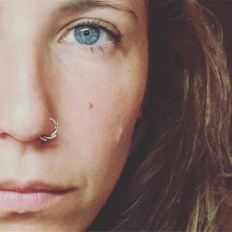P2S Nase Siver Piercing von MinduJOIES