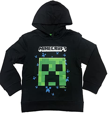 MINECRAFT Original Kinder-Sweatshirt mit Kapuze, blau, 8 Jahre von Minecraft