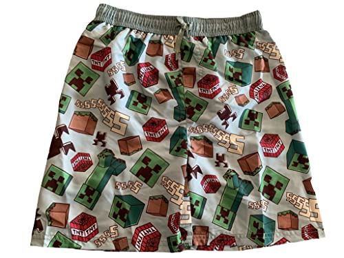 Minecraft Badeshorts Badehose Surfshorts (as3, Numeric, Numeric_134, Regular, grün) von Minecraft