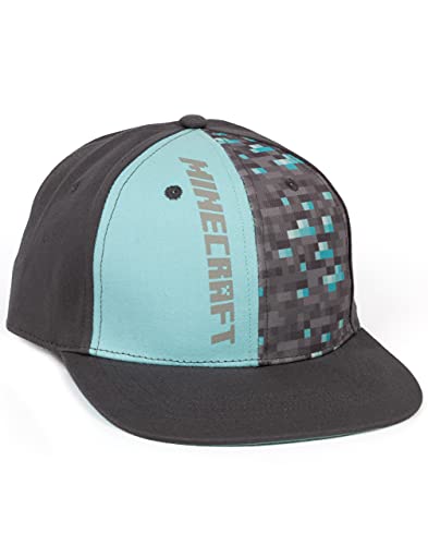 Minecraft Kappe für Jungen, Baseball-Gamer, Geschenke, Jungen, Teenager, Kinder, Snapback, grau, S von Minecraft