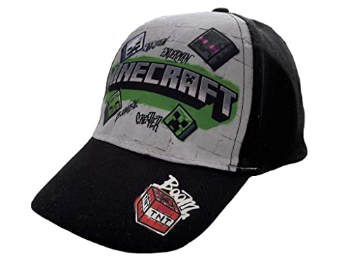 Minecraft Cap Basecap Baseballcap Kappe (as3, Numeric, Numeric_56, schwarz) von Minecraft