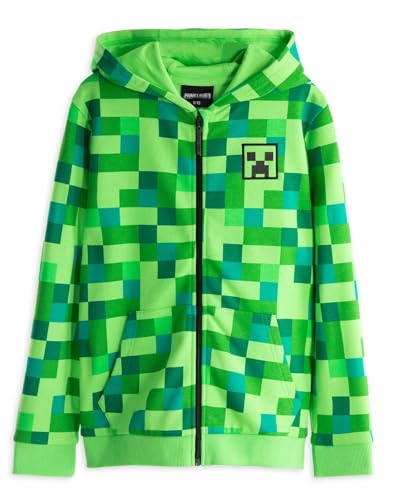 Minecraft Kinder/Jungen Offizielle Creeper Charakter Zip Up Hoodie 9-10 Jahre von Minecraft