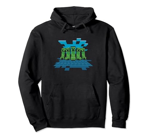 Minecraft Creeper Mob Aufstellung Pullover Hoodie von Minecraft