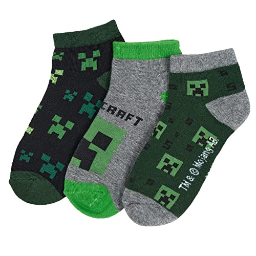 Minecraft Creeper Socken 3er Pack (Farbmix 2, 23-26) von Minecraft