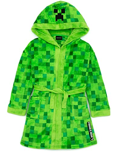 Minecraft-Dressingkleid Pixelated Creeper Gamer Geschenk Jungen Bademantel 11-12 Jahre von Minecraft