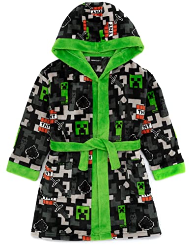 Minecraft Dressing Kleid Kinder Mädchen Jungen Creeper TNT Game PJS Bademantel 11-12 Jahre von Minecraft