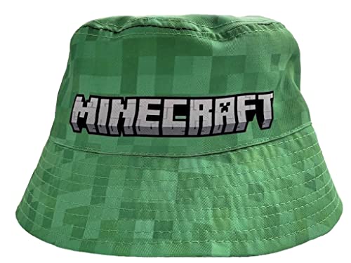 Minecraft Fischerhut Hut Mütze Creeper (as3, Numeric, Numeric_52, grün) von Minecraft