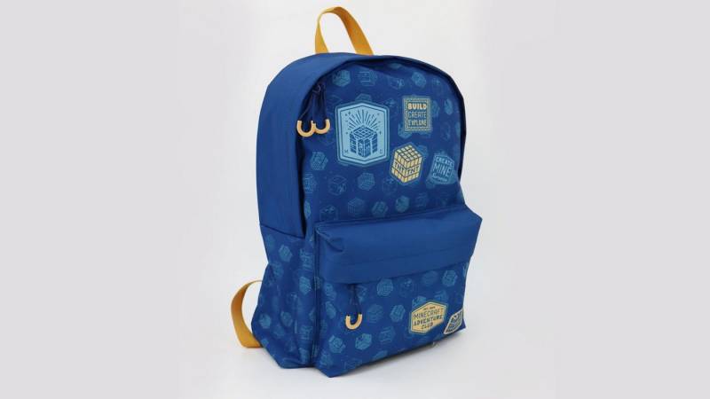 Minecraft Freizeittasche Adventure Club 38 CM - High-End Schulranzen Freizeittasche Blau von Minecraft