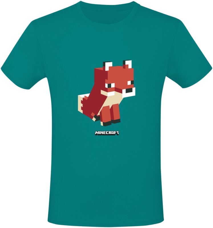 Minecraft - Gaming T-Shirt - Simple Fox - M bis XXL - Größe XXL - türkis von Minecraft