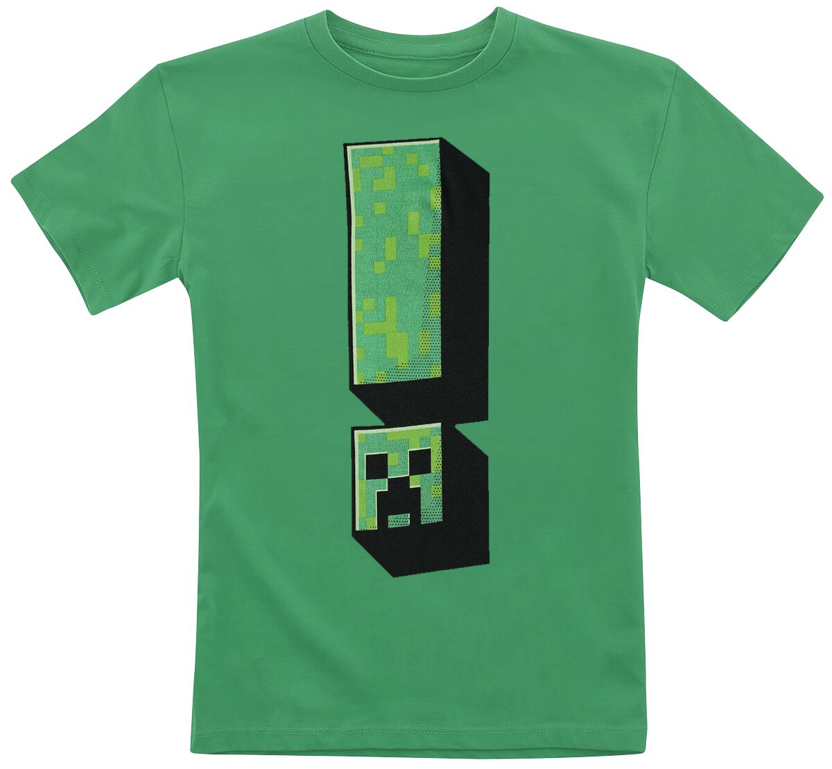 Minecraft - Gaming T-Shirt für Kinder - Kids - Creeper Exclamation - für Mädchen & Jungen - grün von Minecraft