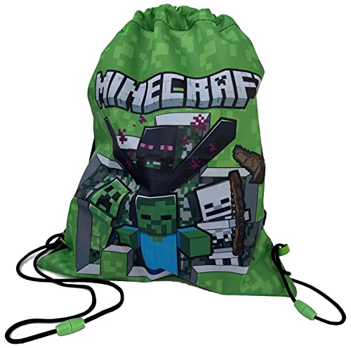 Minecraft Gymbag Gymbag Turnbeutel Tasche Sporttasche Beutel Einkaufstasche von Minecraft