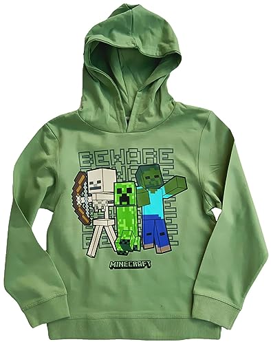 Minecraft Hoodie Kinder Sweatshirt Pullover mit Kapuze Gr.152 für 10 11 12 13 14 Jahre von Minecraft