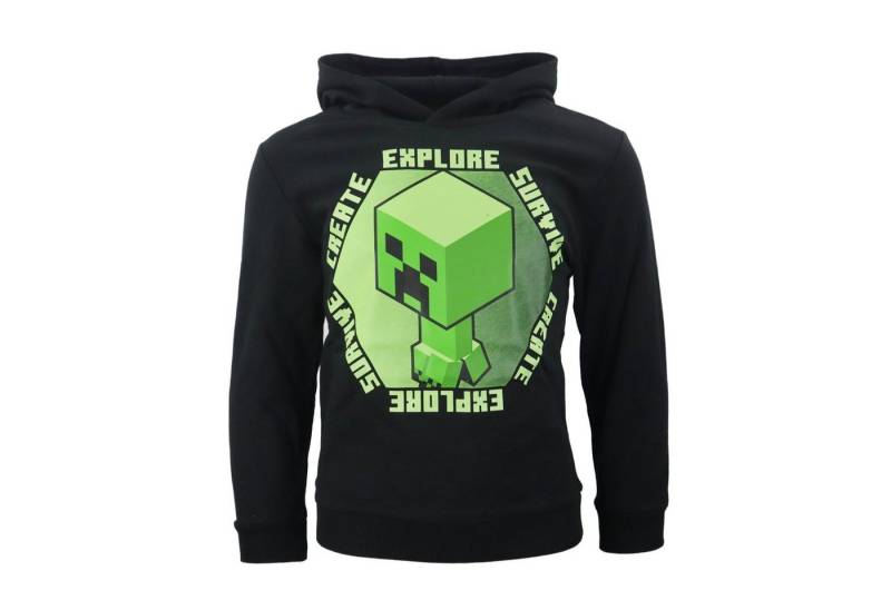 Minecraft Hoodie Minecraft Creeper Jungen Kinder Kapuzenpulli Gr. 116 bis 152 von Minecraft
