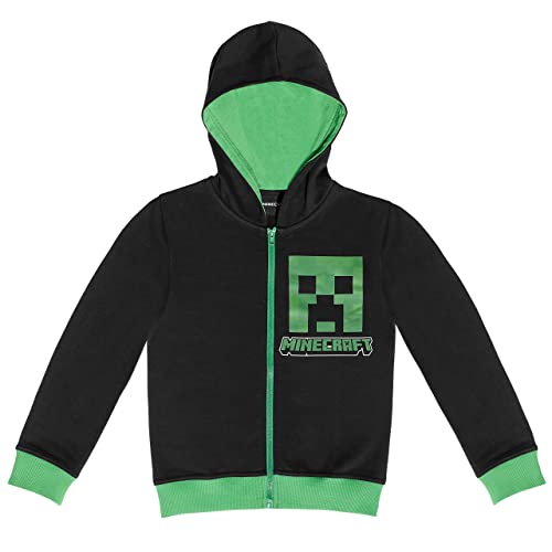 Minecraft Jacke Sweatjacke mit Kapuze Creeper Kapuzenpullover Hoody (122) von Minecraft