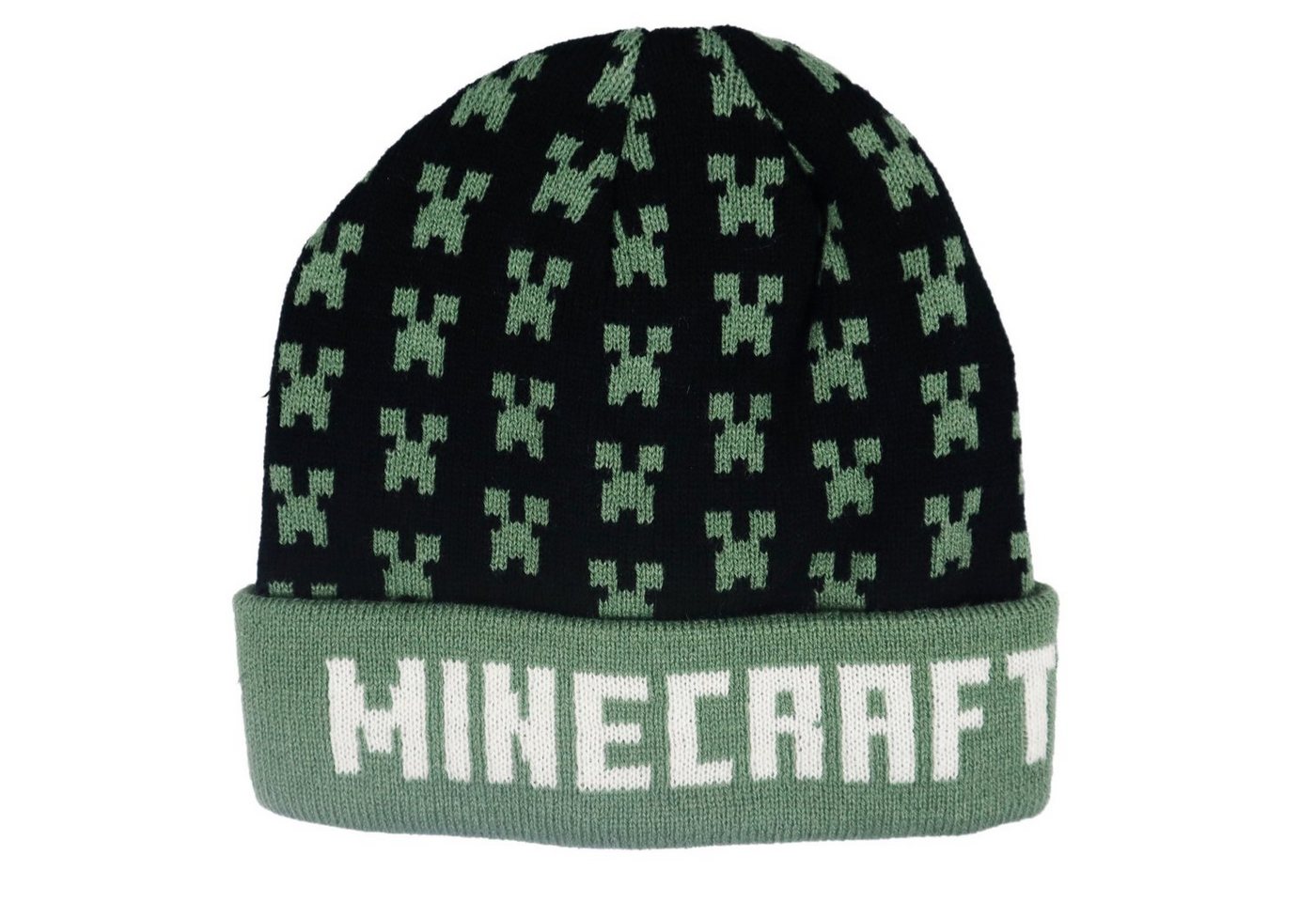 Minecraft Jerseymütze Minecraft Gamer Creeper Kinder Jungen Wintermütze Mütze Gr. 54 - 56 von Minecraft