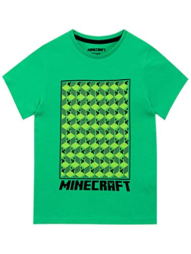 Minecraft Jungen Creeper T-Shirt Grün 146 von Minecraft