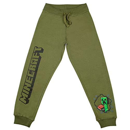 Minecraft Jungen Jogginghose Hose Joggers (Oliv, 116) von Minecraft