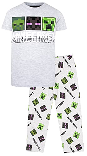 Minecraft - Jungen Pyjamas - Kurzarm Pyjama Set - Jungen Pyjs Creeper, Enderman und Zombie Kleidung Geburtstag Junge Geschenke - Alter 5-6 Jahre von Minecraft