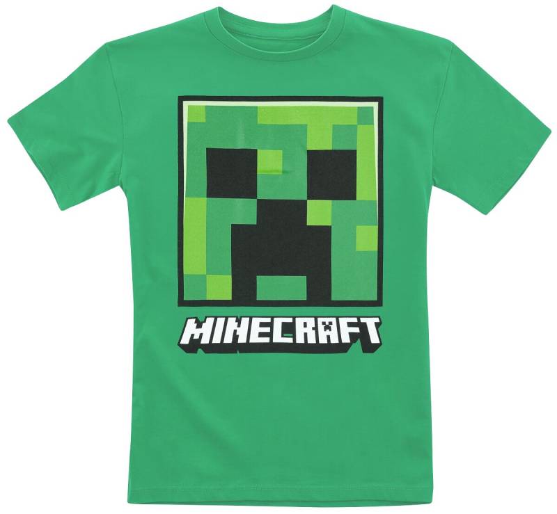 Minecraft Kids - Creeper Face T-Shirt grün in 128 von Minecraft