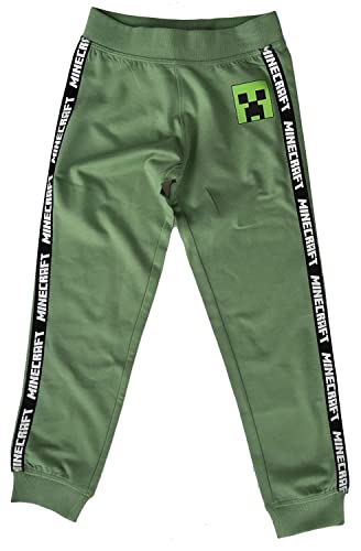 Minecraft Kinder Jogginghose Jungen + Mädchen Hose Grün Gr. 134 Jogger 9 Jahre von Minecraft