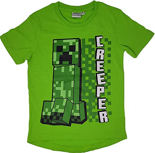 Minecraft Kinder & Babies T-Shirt schwarz/grün Bösewichte, Familie & Baby, Fan-Merch, Gaming Grün 2 116 von Minecraft