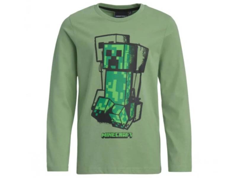 Minecraft Langarmshirt Langarmshirt Minecraft Creeper Gamer Kinder Jungen langarm Shirt von Minecraft