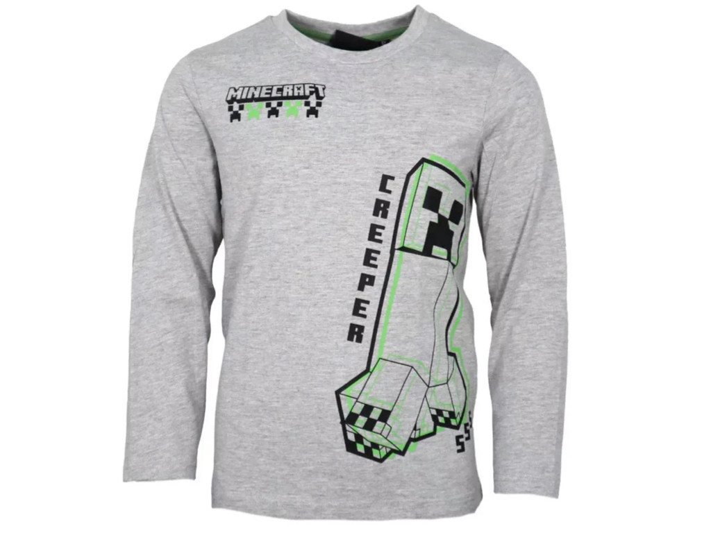 Minecraft Langarmshirt Langarmshirt Minecraft Gamer Creeper Kinder Jungen Langarmshirt von Minecraft