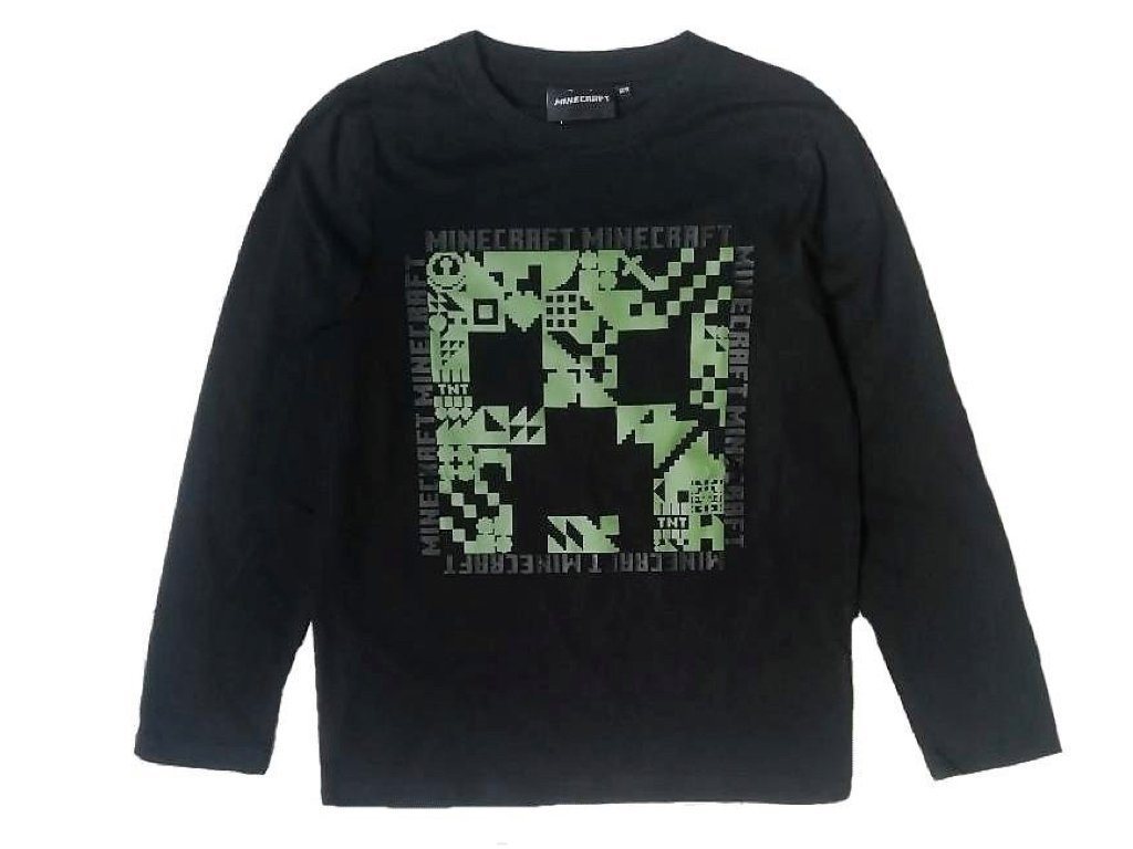 Minecraft Langarmshirt Minecraft Creeper Jungen Kinder Shirt Langarmshsirt von Minecraft