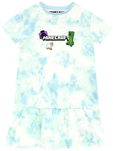 Minecraft Mädchen Kleid Blau 116 von Minecraft