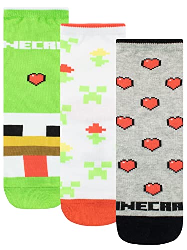 Minecraft Mädchen Socken im 3er Pack Mehrfarbig 37-40 von Minecraft