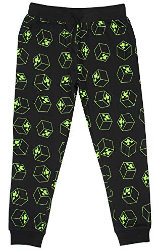 Minecraft - Kleidung - Jungen-Trainingsanzug Bottoms - 100% Baumwolle schwarz Jogger Jungen - Trainingsanzug Hose Geschenke - Grün & Schwarz- Alter 11-12 von Minecraft