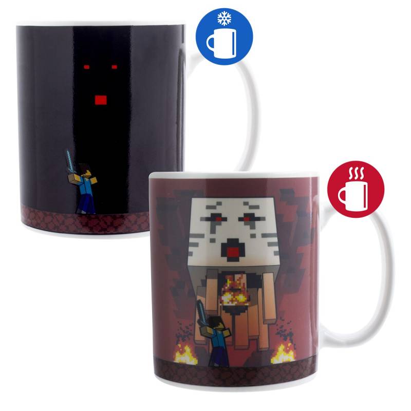 Minecraft Minecraft Nether Tasse mit Thermoeffekt Tasse multicolor von Minecraft