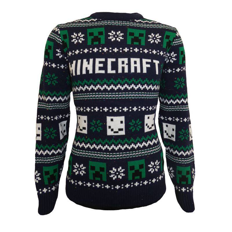 Minecraft Minecraft - Pattern Strickpullover schwarz grün weiß in XXL von Minecraft