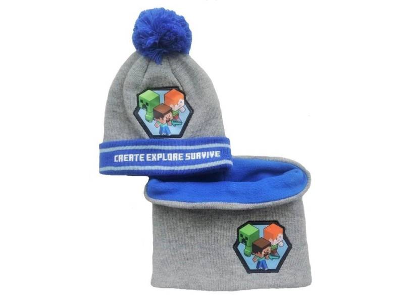 Minecraft Mütze & Schal Minecraft Winterset Mütze und Schal von Minecraft