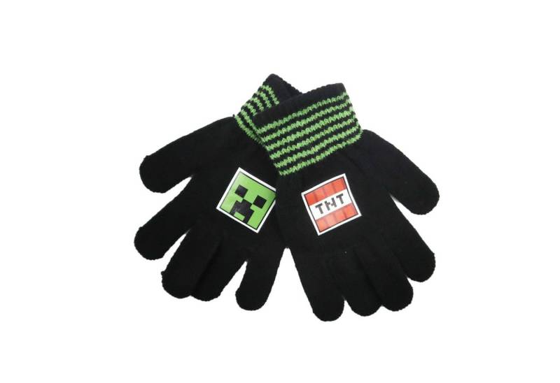 Minecraft Multisporthandschuhe Minecraft Creeper Jungen Kinder Handschuhe Einheitsgröße 3 bis 10 Jahre von Minecraft
