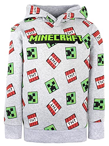 Minecraft Offizielle Merchandise: Grauer Creeper-Hoodie fr Jungen 100% Baumwolle Gre 5-6 Jahre von Minecraft